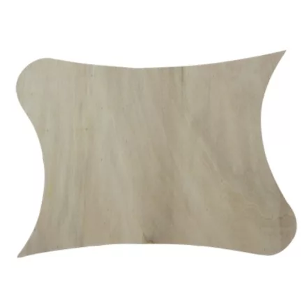 Fa tábla, hegyes, lekerekített 23cm x 35cm