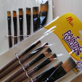 Ecset készlet 6 részes barna nyelű, méret: 2, 4, 6, 8, 10, 12méret   Ecset készlet 6 részes barna nyelű, méret: 2, 4, 6, 8, 10, 12méret