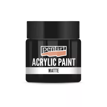Matt akrilfesték - FEKETE 50ml | Pentart