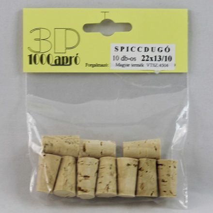 Parafa dugó "spiccdugó" 22mm x 13mm / 10 mm  10db/cs.