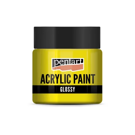 Fényes akrilfesték SÁRGA 50ml | Pentart
