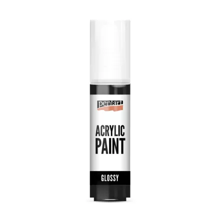 Fényes akrilfesték FEKETE 20ml | Pentart