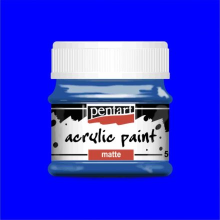 Matt akrilfesték - KÉK 50ml | Pentart