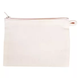 Lenvászon papír zsebkendő tartó cipzáras 15cm x 11cm