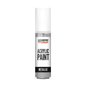 Metál akrilfesték ROKOKÓ EZÜST  20ml | Pentart