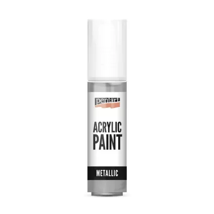 Metál akrilfesték ROKOKÓ EZÜST  20ml | Pentart