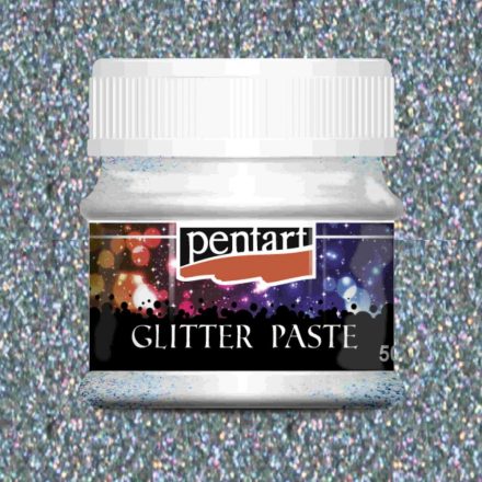 Glitterpaszta finom ezüst 50ml