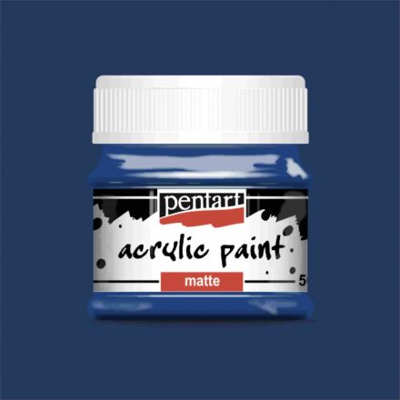 Matt akrilfesték - SÖTÉTKÉK 50ml | Pentart
