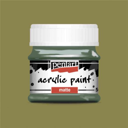 Matt akrilfesték - KEKIZÖLD 50ml | Pentart