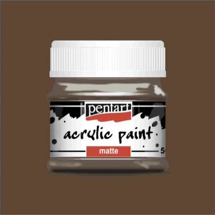 Matt akrilfesték - FÖLDBARNA 50ml | Pentart