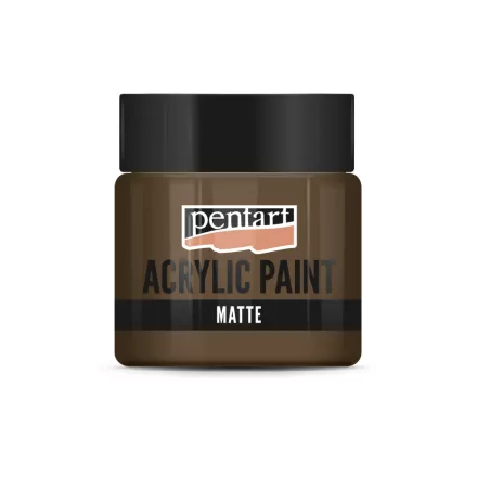 Matt akrilfesték - VILÁGOSBARNA 50ml | Pentart