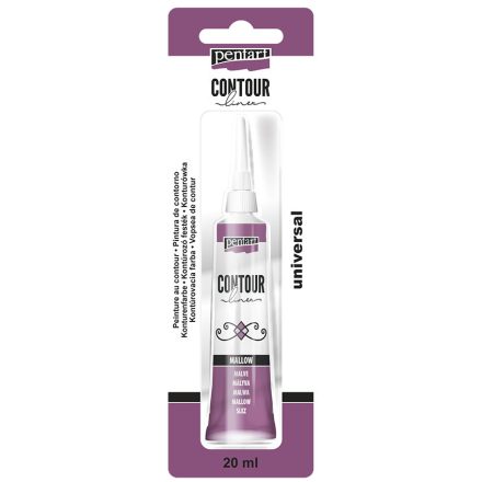 Kontúrozó mályva 20ml | Pentart 
