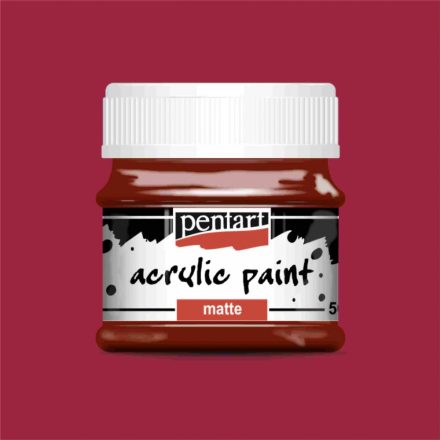Matt akrilfesték - BORDÓ 50ml | Pentart
