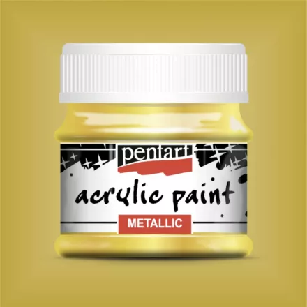 Metál akrilfesték BAROKK ARANY  50ml | Pentart