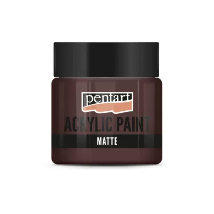 Matt akrilfesték - SÖTÉTBARNA 50ml | Pentart