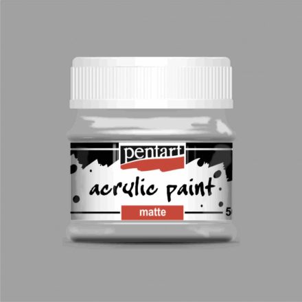 Matt akrilfesték - SZÜRKE 50ml | Pentart
