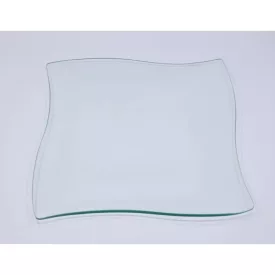 Hullámos szélű üvegtál 15cm x 15cm