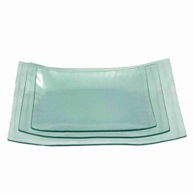 Hullámos szélű tál 25x25cm