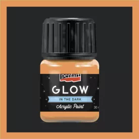   Sötétben világító akrilfesték - NARANCS 30ml | Pentart 