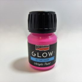 Sötétben világító akrilfesték - PINK 30ml | Pentart  Sötétben világító akrilfesték - PINK 30ml | Pentart