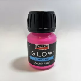 Sötétben világító akrilfesték - PINK 30ml | Pentart 