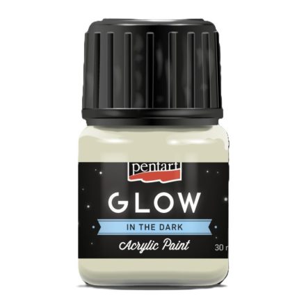 GLOW sötétben világító akrilfesték 30ml zöldesfehér