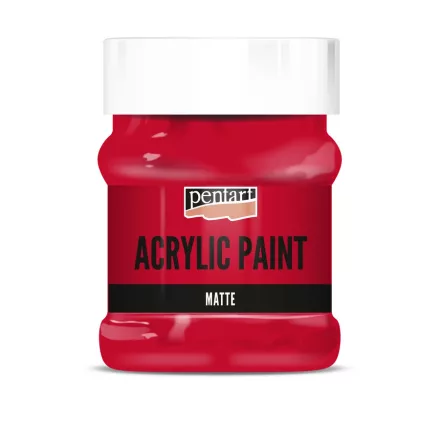 Matt akrilfesték - RÚZSPIROS 230ml | Pentart