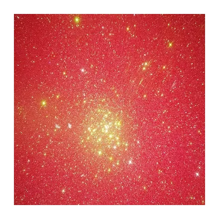 Öntapadós glitteres / csillámos dekorgumi, 20cm x 30cm irizáló piros