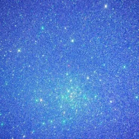   Öntapadós glitteres / csillámos dekorgumi, 20cm x 30cm irizáló kék