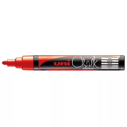 Uni kréta filc - piros vékony hegyű