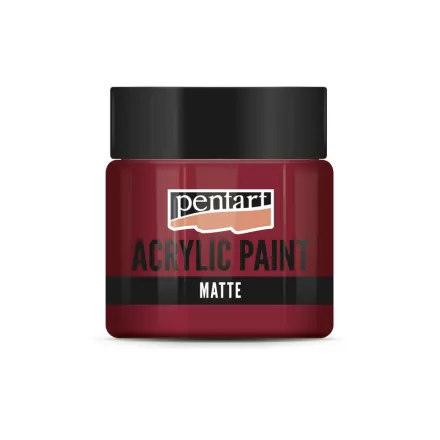 Matt akrilfesték - VÖRÖSBOR 50ml | Pentart