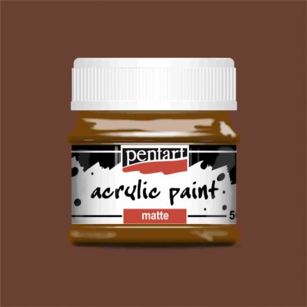 Matt akrilfesték - GESZTENYE 50ml | Pentart
