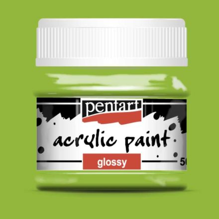 Fényes akrilfesték ALMAZÖLD 50ml | Pentart