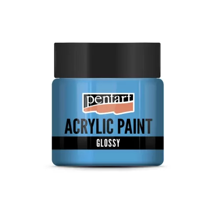 Fényes akrilfesték VILÁGOSKÉK 50ml | Pentart