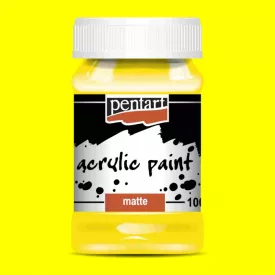 Matt akrilfesték - SÁRGA 100ml | Pentart