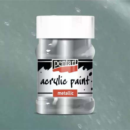 Metál akrilfesték EZÜST 100ml | Pentart