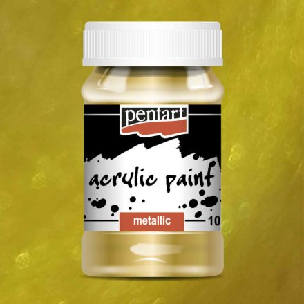Metál akrilfesték ARANY 100ml | Pentart
