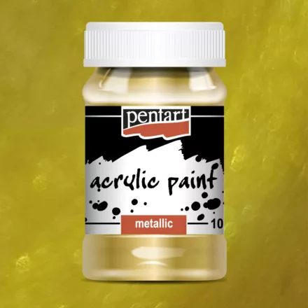 Metál akrilfesték ARANY 100ml | Pentart