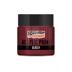 Fényes akrilfesték VÖRÖSBOR 50ml | Pentart