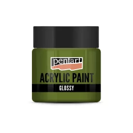Fényes akrilfesték OLIVA 50ml | Pentart