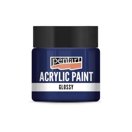 Fényes akrilfesték SÖTÉTKÉK 50ml | Pentart