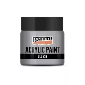 Fényes akrilfesték SZÜRKE 50ml | Pentart