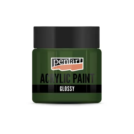 Fényes akrilfesték FENYŐZÖLD 50ml | Pentart