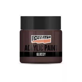 Fényes akrilfesték SÖTÉTBARNA 50ml | Pentart