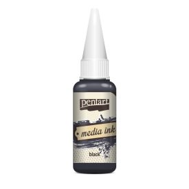 Média tinta fekete 20ml | Pentart 