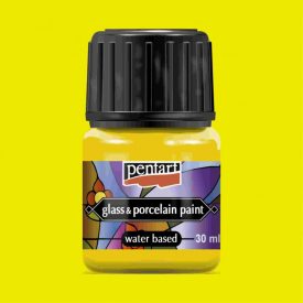 Üveg és porcelánfesték SÁRGA 30ml | Pentart  Üveg és porcelánfesték SÁRGA 30ml | Pentart