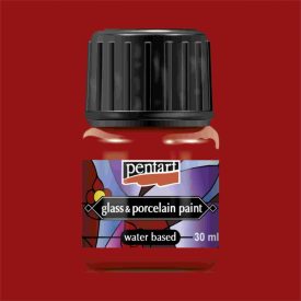 Üveg és porcelánfesték PIROS 30ml | Pentart  Üveg és porcelánfesték PIROS 30ml | Pentart