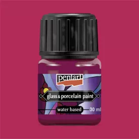 Üveg és porcelánfesték MAGENTA 30ml | Pentart 