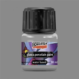 Üveg és porcelánfesték EZÜST 30ml | Pentart  Üveg és porcelánfesték EZÜST 30ml | Pentart