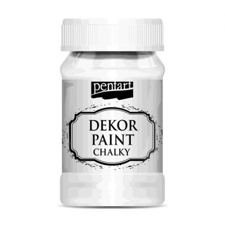 Dekor krétafesték FEHÉR 100ml Pentart